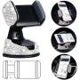 Bling Phone Car Holder with Air Vent Clip Shiny Engine Button Deco 3 In1 Charging Cable Rhinestone Car Accessories for Women