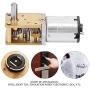 Mini Micro Metal Gear Motor, Reduction Motor Geared Motor N20 DC12V Speed Reduction CW/CCW Micro Motor DC Gear Motor(DC12v381RPM)