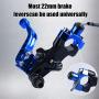 ORAEVY CNC Universal Motorcycle Engine Stop Start Kill Switch Button with Mounting Backplate Compatible with Yamaha YZ250 YZ450 WR250 WR450 - Blue