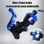 ORAEVY CNC Universal Motorcycle Engine Stop Start Kill Switch Button with Mounting Backplate Compatible with Yamaha YZ250 YZ450 WR250 WR450 - Blue