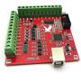 DEVMO Mach3 USB Interface Board USB CNC Controller 4 Axis Motion Control Card Interface Breakout Board for Stepper Motor Driver