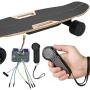 Keenso Electric Skateboard ESC Kit, Electric Four Wheels Skateboard Belt Motor Dual Drive Controller Remote Control Set