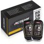 Acteam 2 Way Car Security with Remote Start Car Alarm System with Big LCD Display Remote Starter Turbo Timer Mode Shock Warning 1500M Long Remote Range DC12V