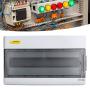 Distribution Protection Box,18 Way IP66 Waterproof ABS Plastic Junction Case,Transparent Cover,Suitable for Indoor and Outdoor Electrical,15 x 9.1 x 4.3in