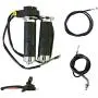 BH-Motor Clutch Lever & Handlebar Throttle Grips& W/Kill Switch &Throttle Cable & Clutch Cable for 49cc 66cc 80cc Motorized Bicycle Part