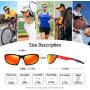 Bircenpro Polarized Sport Sunglasses for Men: UV Protection Sun Glasses For Driving Fishing Baseball Cycling Golf Motorcycle