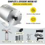 BestEquip Electric DC Motor, 2KW 48V Brushless Motor Kit 4300rpm High Speed Electric Scooter Motor for Bicycle Motorcycle with Mounting Bracket, Speed Controller, Throttle, Keylock…