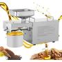 CGOLDENWALL 1200W Household Commercial Automatic Oil Press Machine Nuts Seeds Oil Presser Pressing Machine Cold Press Hot Pressing machine Stainless Steel with industrial motor 110V