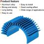 MECCANIXITY Motor Heat Sink Cooling Fins Aluminum 36mm Dia Sky Blue Purple for Motor 4pcs