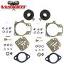 2 (Twin) Pack Deluxe Venom Brand Carburetor Carb Rebuild Repair Kit FLOAT Compatible With Johnson Evinrude MANY 18 20 25 28 30 35 40 45 48 50 55 60 65 70 75 HP Outboard Motors (SEE CHART For Fitment)