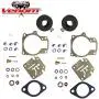 2 (Twin) Pack Deluxe Venom Brand Carburetor Carb Rebuild Repair Kit FLOAT Compatible With Johnson Evinrude MANY 18 20 25 28 30 35 40 45 48 50 55 60 65 70 75 HP Outboard Motors (SEE CHART For Fitment)