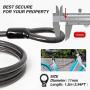 Olywan 4FT Bike U Lock Combination Heavy Duty Anti-Theft Secure Lock with Security Cable Includes Mounting Bracket for Motorcycle Mountain Electric Folding Bike Garage Fence Gate