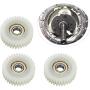 SH-RuiDu 3PCS Nylon Drive Gear 36T Planetary Gears E-Bike Wheel Hub Motor Planetary Gears W/Bearing Equipment Tool Accessory
