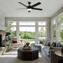 Ceiling Fans with Lights and Remote, 52 inch Black Ceiling Fan with Lights, LED, 5 Blades, 3-speed Reversible Motor, Modern Ceiling Fan for Bedroom, Living Room, Patio
