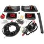 MiKaFex LED Headlights and Tail Light Kits for EZGO TXT 1996-2013 Gas & Electric Carts, 12V Street Legal Lights Kit with Turn Signal Wiring Harness