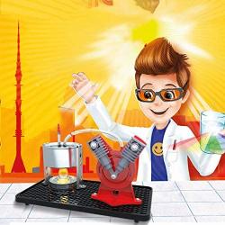 Sunnytech Mini Hot Live Steam Engine Model Education Toy DIY (V-Type)