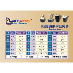 Lamprey Hardware #1 Winter Plug Expanding for 1/2 inch Piping- LHP1 (1)