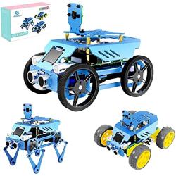 Adeept 3-in-1 Alter Robot Car Kit for Raspberry Pi 4 3 Model B+ B, STEAM DIY Assembly Car Robotic Kit for Kids with OLED Display, OpenCV Target Tracking, Video Transmission PDF - Online Manual