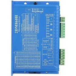 Stepper Motor Driver AC30-80V / DC40-110V CNC 2DM860H Digital 2 Phase Stepper Motor Driver Microstep Controller 32 Bit DSP