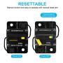 NC 300 Amp Waterproof Circuit Breaker,with Manual Reset,12V-48V DC,30A-300A,for Car Marine Trolling Motors Boat ATV Manual Power Protect Audio System Current Overload Protection