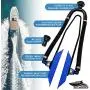 Seaworks Dual Feed Muff Style Boat Motor Flusher | Use for Antifreeze Winterization or Common Water Flush | 5/8 Inch Standard Garden Hose Connection (Blue)