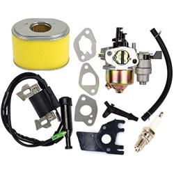 HIFROM Carburetor with Ignition Coil Air Filter Spark Plug Tune Up Kit Replacement for Honda Gx160 Gx200 5.5HP 6HP Engine Generator Lawn Mower Motor