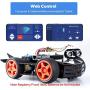 SunFounder Raspberry Pi Car Robot Kit, 4WD HAT Module, Ultrasonic Sensor, Velocity Measurement Module etc. Electronic DIY Robot Kit for Teens and Adults, Raspberry Pi/TF Card/Battery not Included