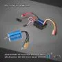 GoolRC 2838 4500KV 4P Sensorless Brushless Motor & 35A Brushless ESC Electronic Speed Controller for 1/14 1/16 1/18 RC Car