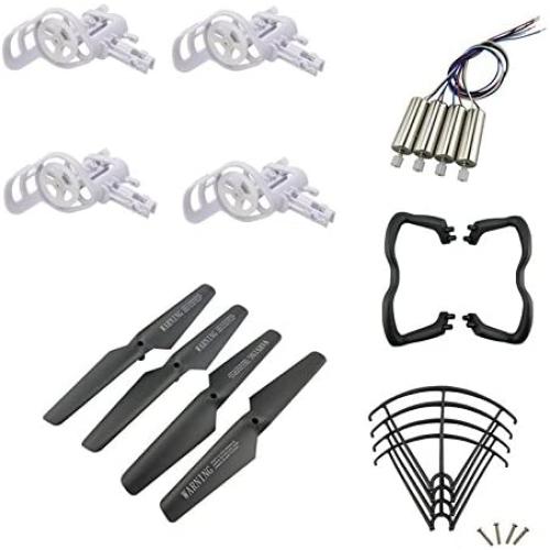 Pièces de Rechange Améliorées pour Syma X5 X5C X5C-1 Quadcopter RC Mini Moteurs, Pales, Base Moteur, Protecteurs de Pales, Chassis, Patins d'Atterrissage, Jeu de Vis de Montage Noir Pièces de Rechange Améliorées pour Syma X5 X5C X5C-1 Quadcopter RC Mini Moteurs, Pales, Base Moteur, Protecteurs de Pales, Chassis, Patins d'Atterrissage, Jeu de Vis de Montage Noir