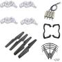 Pièces de Rechange Améliorées pour Syma X5 X5C X5C-1 Quadcopter RC Mini Moteurs, Pales, Base Moteur, Protecteurs de Pales, Chassis, Patins d'Atterrissage, Jeu de Vis de Montage Noir Pièces de Rechange Améliorées pour Syma X5 X5C X5C-1 Quadcopter RC Mini Moteurs, Pales, Base Moteur, Protecteurs de Pales, Chassis, Patins d'Atterrissage, Jeu de Vis de Montage Noir