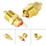 EVGATSAUTO Electric Engine Cooling Fan Thermostat Switch, Gold 185 to 175 Degree Electric Engine 3/8