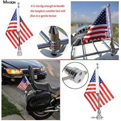 Motorcycle Flagpole Mount and American Flag - 6