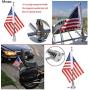 Motorcycle Flagpole Mount and American Flag - 6