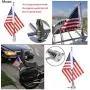 Motorcycle Flagpole Mount and American Flag - 6