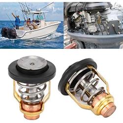 Acouto Boat Engine Thermostat, 67F-12411-01 Boat Motor Thermostat Valve Fit for Yamaha F75 F80 F90 F100 F150 VF200 3P-225P Horsepower Outboard