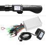 Vbest life Motor E-Bike Controller,24V-48V Brushless Motor Speed Controller and Waterproof LCD Display Panel for Electric Scooter(350W24V)