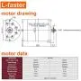 L-faster 36V48V 500W Electric High Speed Motor Kit Electric Scooter UNITEmotor Conversion Kit E300S MX350 Replacement Motor Upgrade Set