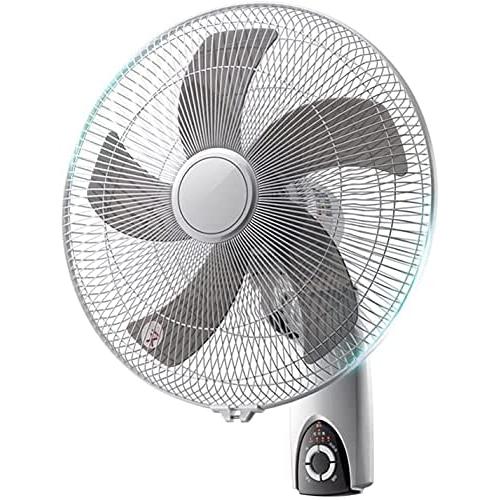 WACZJ Wall Mounted Fans with Remote Control 3 Speeds Timer Function 120° Left and Right Swing Head Operated for Home Bed Office