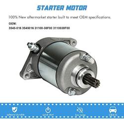 Starter Motor For Arctic Cat & Suzuki ATV 400 LT-A400F LT-A400FC Eiger 3545-016 3313-719 3545-016 31210-PWB1-900 SM-14241 31100-38F00 New Starter Replacement