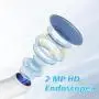 Wireless Endoscope, WiFi 8 Adjustable LED Lights IP67 Waterproof Camera Compatible with iPhone and Android, Suitable for Individuals and Pet