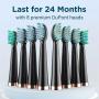 Rechargeable Electric Toothbrush, Electric Toothbrush For Adults With 5 Modes And 2-Min Smart Timer, 8 Replacement Brush Heads And Holder
