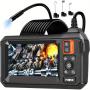 Endoscope Camera with Light, Borescope Camera with 4.3" IPS Screen, 1080P HD with 8 LED Lights, 16.4ft Semi-Rigid Cord Bore Scope, Endoscope for Sewer, Tools for Men (Black)