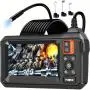 Endoscope Camera with Light, Borescope Camera with 4.3" IPS Screen, 1080P HD with 8 LED Lights, 16.4ft Semi-Rigid Cord Bore Scope, Endoscope for Sewer, Tools for Men (Black)