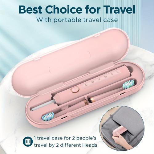 [Sonic Electric Toothbrush] 8 Brush Heads Electric Toothbrush For Adults - Sonic Electric Toothbrush With Deep Clean 5 Modes - Rechargeable Toothbrushes Fast Charge 3 Hours Last 120 Days