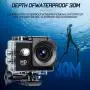 Caméra d'action Full HD 1080P - Écran LCD de 2 pouces et résolution 5MP - Objectif grand angle 170°, batterie rechargeable 900mAh - Idéale pour la plongée, le surf, le cyclisme et les aventures en plein air - Noir Caméra d'action Full HD 1080P - Écran LCD de 2 pouces et résolution 5MP - Objectif grand angle 170°, batterie rechargeable 900mAh - Idéale pour la plongée, le surf, le cyclisme et les aventures en plein air - Noir