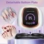 180w UV LED Nail Art Light, UV Light for Nail Art, Gel Nail Polish Dryer, 4 Timer Settings and Smart Automatic Sensor, Professional Nail Strip for Home Salon