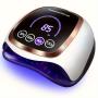 180w UV LED Nail Art Light, UV Light for Nail Art, Gel Nail Polish Dryer, 4 Timer Settings and Smart Automatic Sensor, Professional Nail Strip for Home Salon