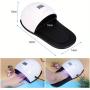 48W LED Nail Lamp, Nail UV Gel Polish Quick Drying Curing Dryer Machine Manicure Pedicure Nail Art Tool with Foot Pads (White)