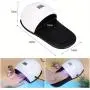 48W LED Nail Lamp, Nail UV Gel Polish Quick Drying Curing Dryer Machine Manicure Pedicure Nail Art Tool with Foot Pads (White)