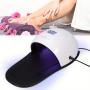 48W LED Nail Lamp, Nail UV Gel Polish Quick Drying Curing Dryer Machine Manicure Pedicure Nail Art Tool with Foot Pads (White)
